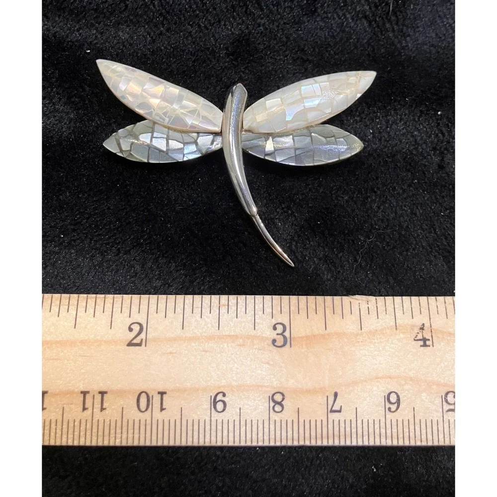 Dragonfly Brooch Pin Lot Women Multicolor Enamel Mother of Pearl